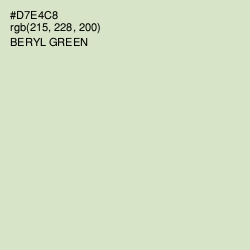 #D7E4C8 - Beryl Green Color Image